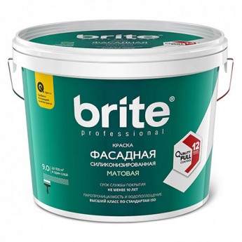 Краска фасадная силиконизированная BRITE Professional