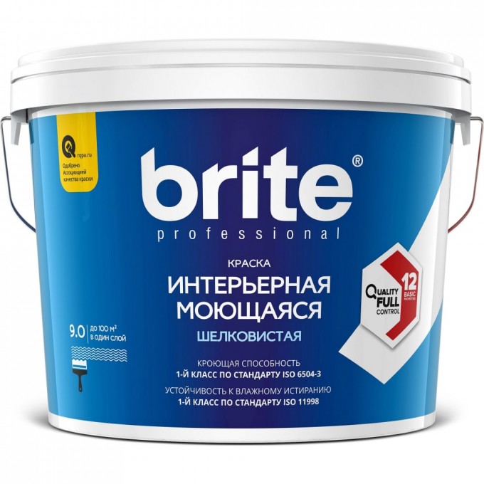 Интерьерная моющаяся краска BRITE PROFESSIONAL O02244